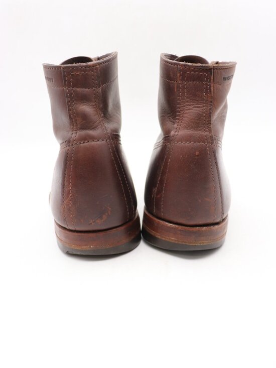 Wolverine 1000 Mile Boots Men\'s 10.5 D Brown Leather Combat Ankle Shoes USA